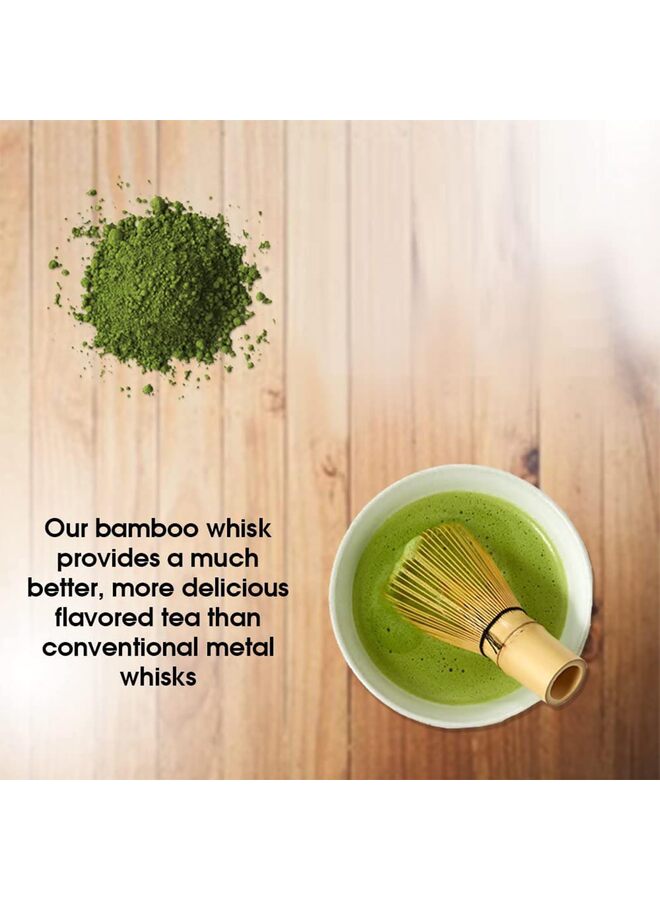LAMAY Japanese Tea Set, Matcha Whisk (Chasen), Traditional Scoop (Chashaku), Tea Spoon, The Perfect Set to Prepare a Traditional Cup of Matcha. - Image 4